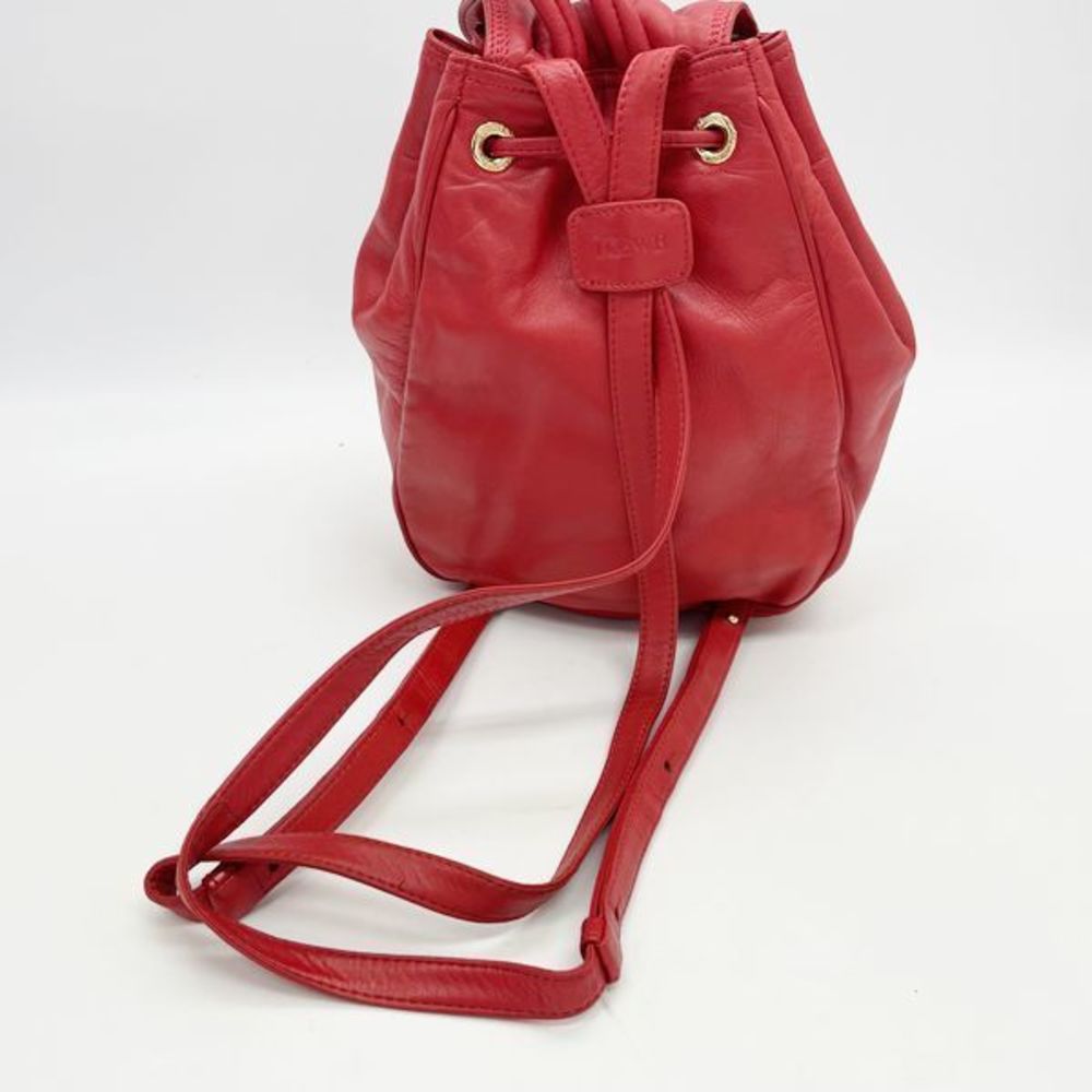 Loewe Anagram Drawstring Mini Nappa Backpack Red - image 5